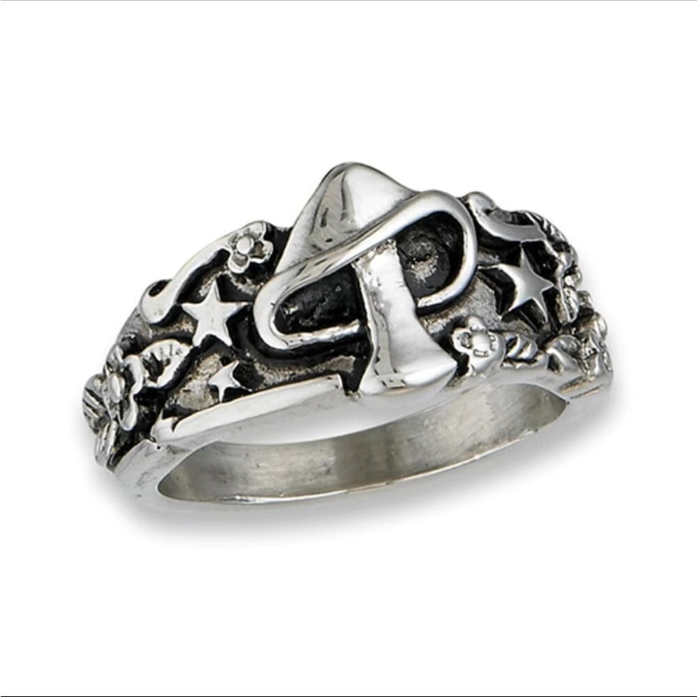 Sterling Silver Mushroom Design Ring